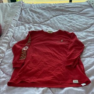 Simply Southern Red Long Sleeve Kids Tee